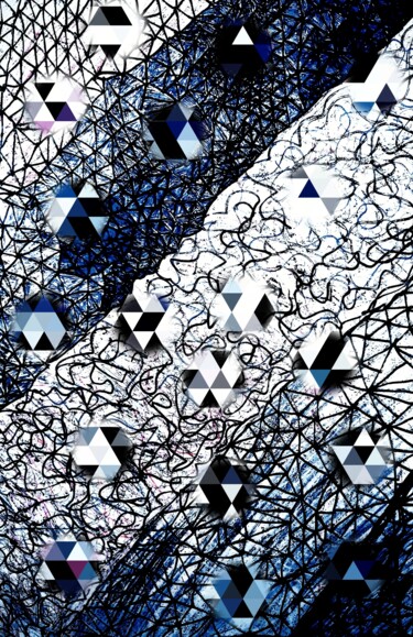 Schilderij getiteld "pensamientos 3" door Simona Glodeanu, Origineel Kunstwerk, Digitaal Schilderwerk