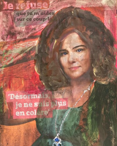 Peinture intitulée "« Why can’t we talk…" par Ananda Eva, Œuvre d'art originale, Acrylique