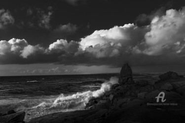 Photographie intitulée "montée des flots-2" par Michel Babkine, Œuvre d'art originale, Photographie numérique