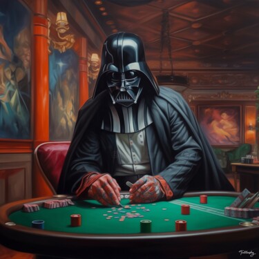 "DARTH AT THE CASINO" başlıklı Dijital Sanat Olivier De Tullasky tarafından, Orijinal sanat, Dijital Fotoğrafçılık