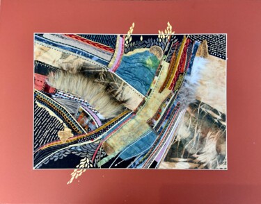 纺织艺术 标题为“Terre vivante” 由Corinne Chapelle, 原创艺术品, 布