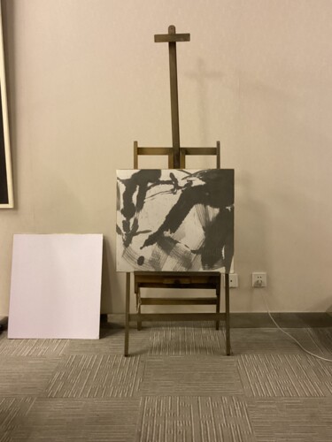 Schilderij getiteld "譎" door Zhao Le Men, Origineel Kunstwerk, Inkt