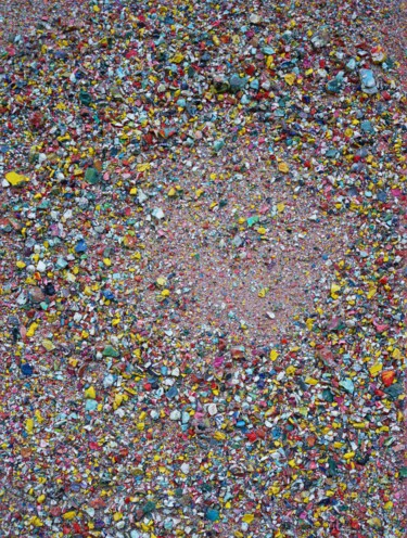 Malerei mit dem Titel "Marsfeld IV" von Mark Hellbusch, Original-Kunstwerk, Acryl Auf Keilrahmen aus Holz montiert