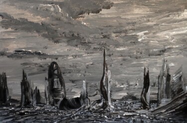 绘画 标题为“The day after the e…” 由Milto Sideris, 原创艺术品, 丙烯
