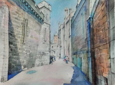 Воронцовский дворец.Крым. (Vorontsov Palace.Crimea) Peinture intitulée "Воронцовский дворец…" par Irina Karnusina, Œuvre d'art originale, Aquarelle