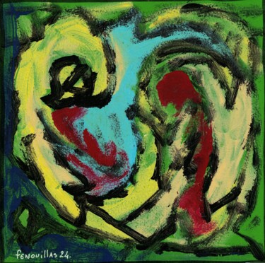 Peinture intitulée "Vos vagues. 12.24" par Jean-Bernard Fenouillas, Œuvre d'art originale, Acrylique