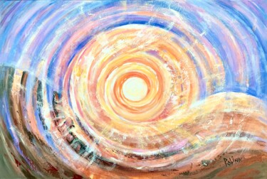 And Light illuminated Matter...And Matter became Light! Painting titled "And Light illuminat…" by Polina Gerdjikova (POLINA), Original Artwork, Acrylic Mounted on Wood Stretcher fr…