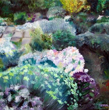 Peinture intitulée "Fleurs" par Cristelle Pierron, Œuvre d'art originale, Huile