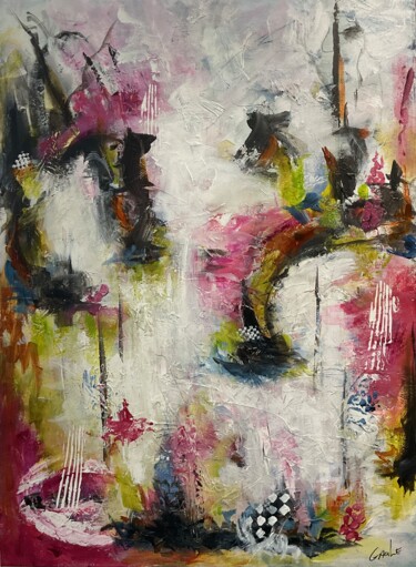 Peinture intitulée "À CHACUN SON CHEMIN" par Ginette Lefebvre (GauLe), Œuvre d'art originale, Acrylique