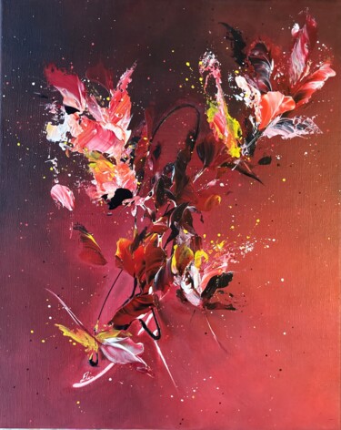 Peinture intitulée "PASSIONATA" par Eliane Gautier, Œuvre d'art originale, Acrylique Monté sur Châssis en bois