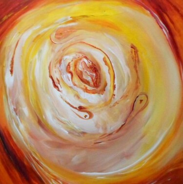 Schilderij getiteld "A whole new life" door Milto Sideris, Origineel Kunstwerk, Acryl Gemonteerd op Frame voor houten branca…