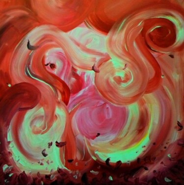 Pittura intitolato "Triplets" da Milto Sideris, Opera d'arte originale, Acrilico Montato su Telaio per barella in legno
