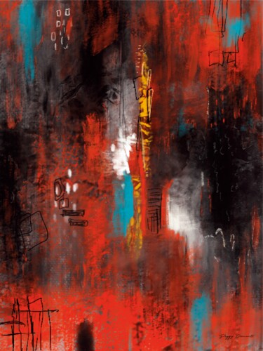 数字艺术 标题为“INCANDESCENCE” 由Peggy Drouault, 原创艺术品, 数字油画