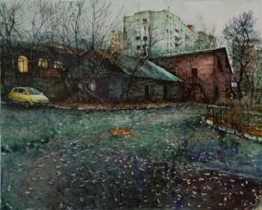 绘画 标题为“Жёлтое. (Yellow)” 由Ирина Карнушина, 原创艺术品, 水彩
