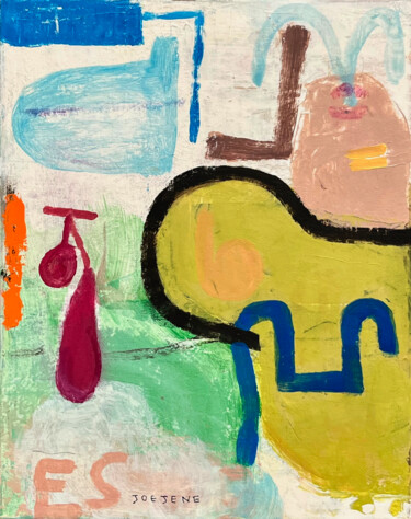 Painting titled "Elise" by Joejene C. Santos, Original Artwork, Acrylic Mounted on Wood Stretcher frame