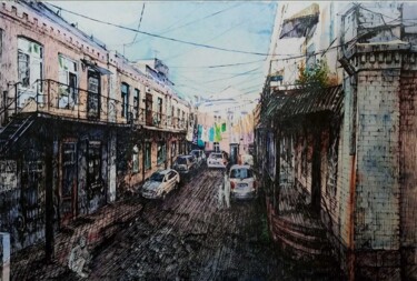 Китайский квартал.Владивосток (Chinatown. Vladivostok) 绘画 标题为“Китайский квартал.В…” 由Ирина Карнушина, 原创艺术品, 水彩
