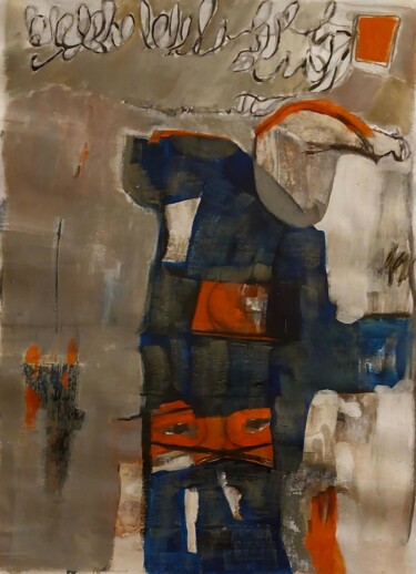 Peinture intitulée "Animalhomme" par Monique Morellec, Œuvre d'art originale, Acrylique