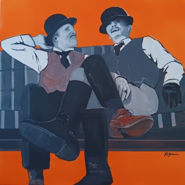 Peinture intitulée "Autoportrait d'un c…" par Xavier Laurent Janin, Œuvre d'art originale, Acrylique
