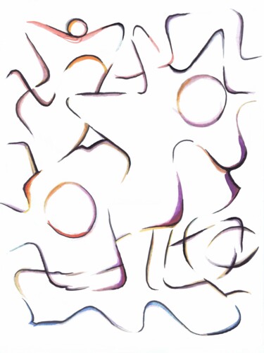 Pour Alex no. 16 Dessin intitulée "Pour Alex no. 16" par Jean-Thomas Bédard, Œuvre d'art originale, Aquarelle