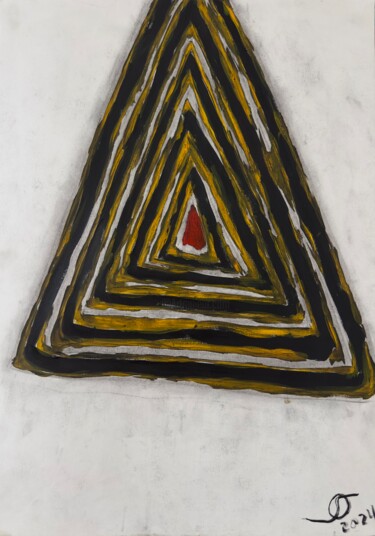 Painting titled "Center of Energy" by Oleg Strokatyy, Original Artwork, Acrylic