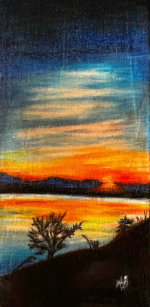 Painting titled "Asie #16" by Anne Brigaud, Original Artwork, Pencil