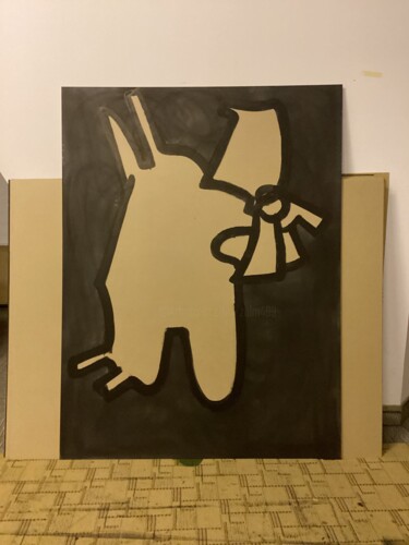"XBX" başlıklı Tablo 朝乐门 tarafından, Orijinal sanat, Mürekkep
