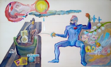 Painting titled "Fantasia "IMPROMPTU"" by Slobodan Spasojevic (Spaki), Original Artwork, Oil