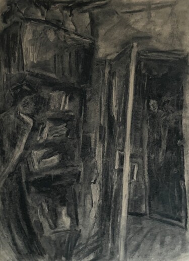 Desenho intitulada "Мастерская. 1." por Natasha Kiryushkina, Obras de arte originais, Carvão