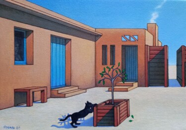 绘画 标题为“Chatte qui griffe” 由Guy-Charles Penard, 原创艺术品, 丙烯
