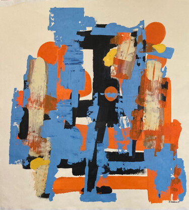 Peinture intitulée "Cosmogonia - 2" par Julien Jubault, Œuvre d'art originale, Acrylique