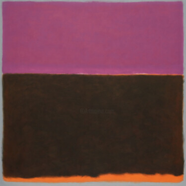 Schilderij getiteld "Purple Black Orange" door Nataliia Sydorova, Origineel Kunstwerk, Olie