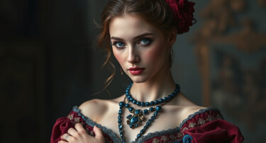 Digital Arts titled "Portrait of a Young…" by Fareed Ahmed, Original Artwork, AI generated image