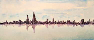 "Untitled - 3" başlıklı Tablo Milto Sideris tarafından, Orijinal sanat, Suluboya