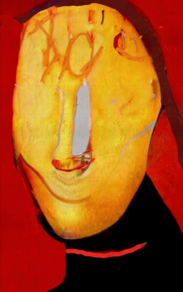 Digitale Kunst getiteld "Monalisa" door Rossi Roberto, Origineel Kunstwerk, Digitaal Schilderwerk
