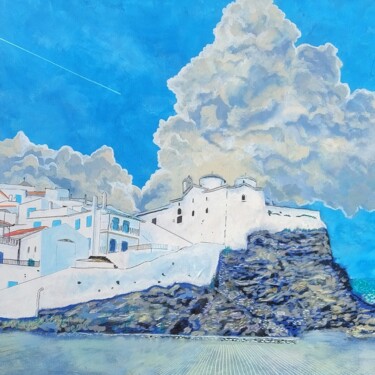 Pittura intitolato "The journey home" da Tam Nightingale, Opera d'arte originale, Acrilico Montato su Telaio per barella in…