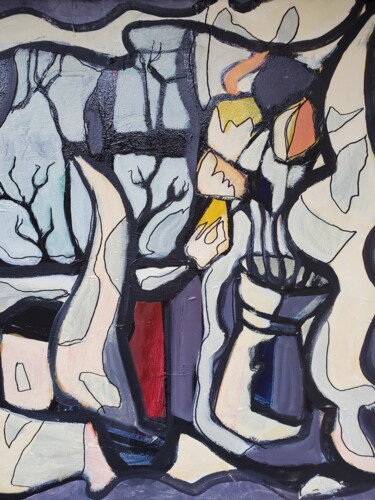 Peinture intitulée "Voyage d'hiver" par Jacques Alary, Œuvre d'art originale, Acrylique Monté sur Châssis en bois