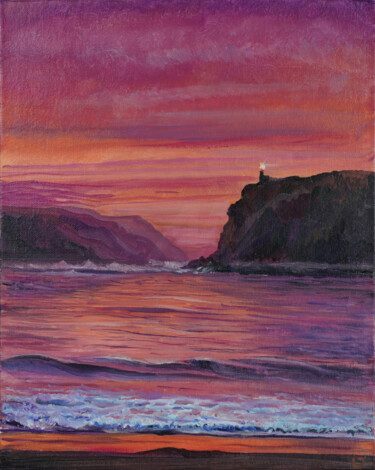 "Beacon of Hope: São…" başlıklı Tablo Lara Loss tarafından, Orijinal sanat, Petrol