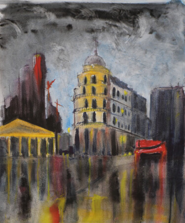 绘画 标题为“Urban painting” 由Jean-Marc Quilichini, 原创艺术品, 水彩