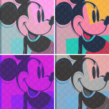 제목이 "Mickey Mouse love G…"인 디지털 아트 Niccolò Nobile로, 원작, 디지털 인쇄 나무 들것 프레임에 장착됨