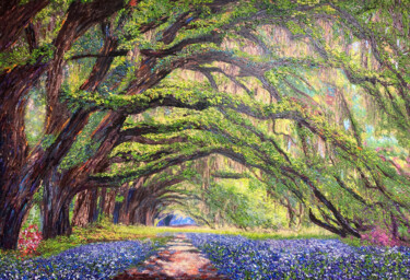 Peinture intitulée "Infinity" par Kenneth Halvorsen, Œuvre d'art originale, Huile Monté sur Châssis en bois