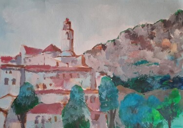 绘画 标题为“Spanish village” 由Alexey Zhucovsky, 原创艺术品, 丙烯