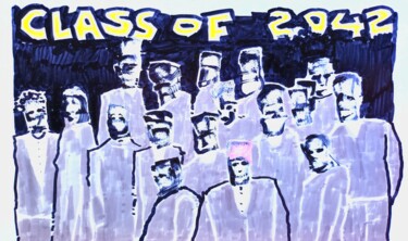 图画 标题为“Class of 2042” 由Milto Sideris, 原创艺术品, 标记