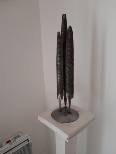 Sculpture intitulée "LES TROIS CYPRES DE…" par Gerard Lami, Œuvre d'art originale, Métaux