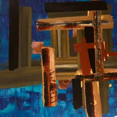 Peinture intitulée "Sous l'eau" par Julien Jubault, Œuvre d'art originale, Acrylique