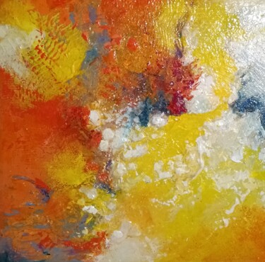 Peinture intitulée "SOUS LE SOLEIL" par Christiane Hess (CHRYSTAL), Œuvre d'art originale, Acrylique Monté sur Châssis en bo…