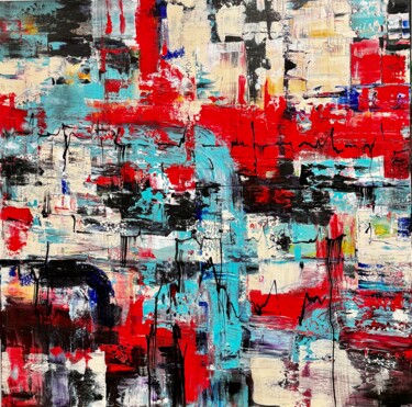 Pulse of the City Schilderij getiteld "Pulse of the City" door Katja Vollmer, Origineel Kunstwerk, Acryl