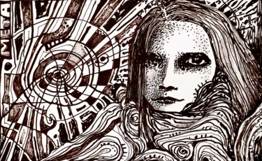 「Manekèn」というタイトルの描画 Milto Siderisによって, オリジナルのアートワーク, マーカー