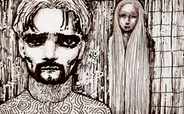 「Goth wannabe」というタイトルの描画 Milto Siderisによって, オリジナルのアートワーク, マーカー