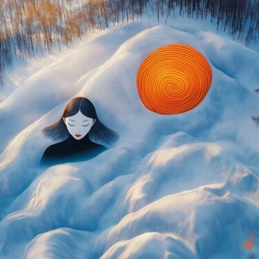 数字艺术 标题为“Winter has come” 由Hanna Kochet, 原创艺术品, 数字拼贴