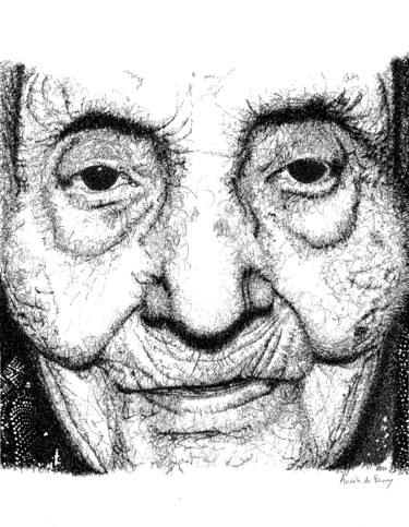 Disegno intitolato "Berthe" da Aurèle De Fouay, Opera d'arte originale, Inchiostro
